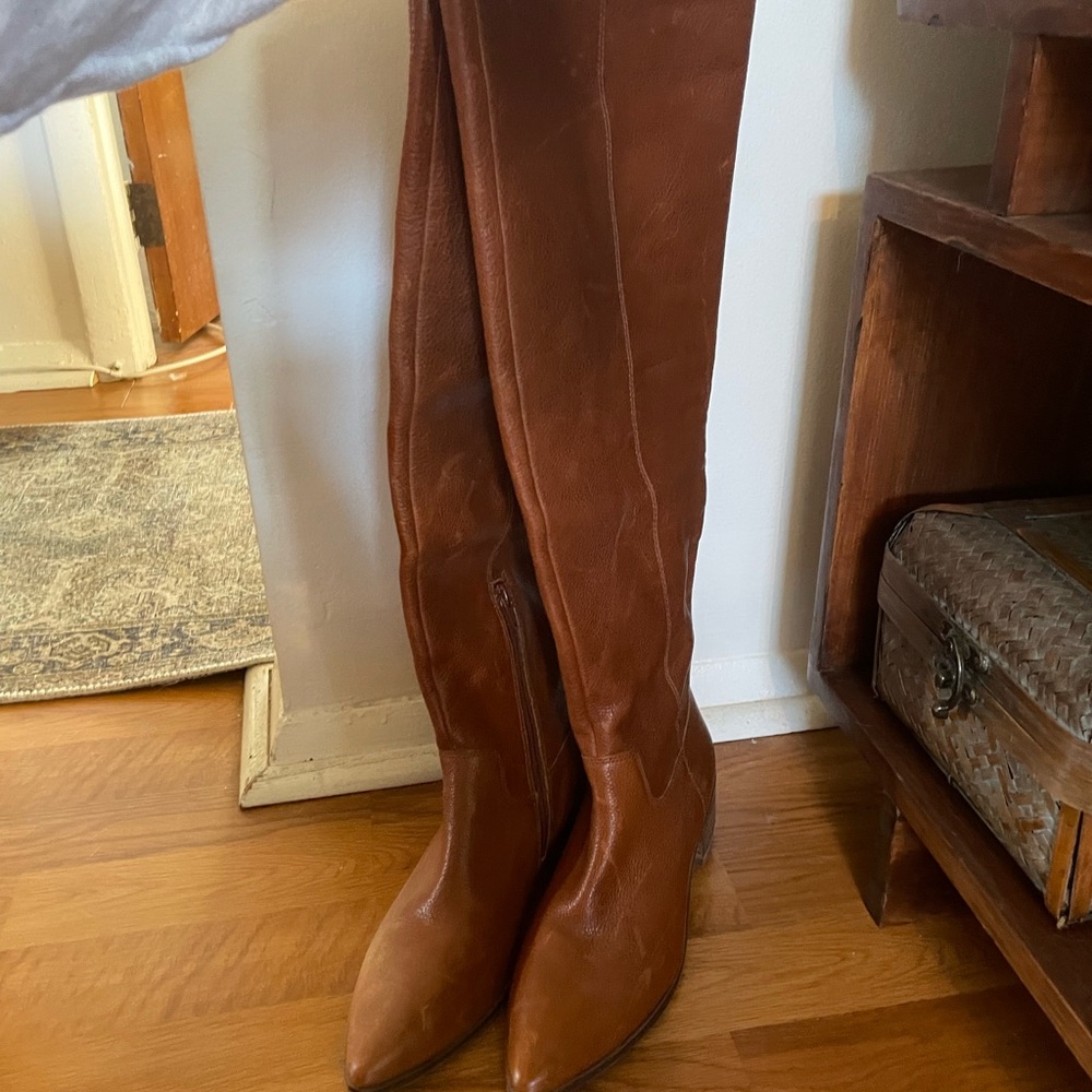 Lucky Brand Tan Over the Knee Boots